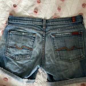 Vintage 7 for all mankind low rise jean shorts size 27